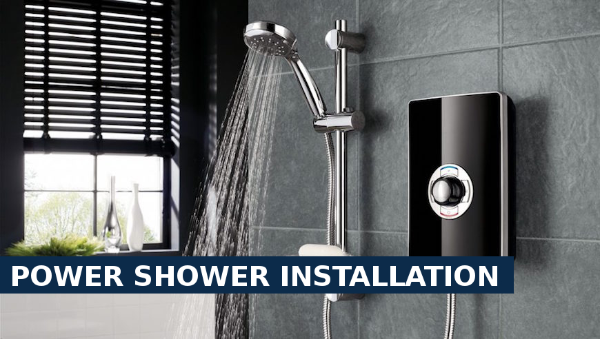 Power shower installation Shepperton